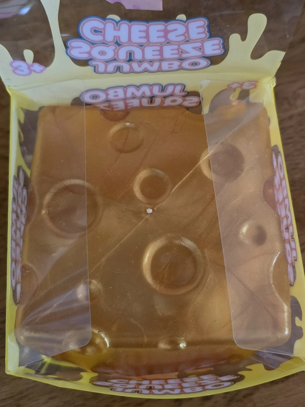 Jumbo Squeeze Cheese Toy - Golden